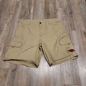 NCAA Arkansas Razorback 10" Inseam Cargo Shorts Mens Size 36